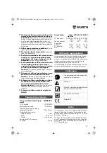 Preview for 39 page of Würth MHKS 28-A Translation Of The Original Operating Instructions