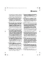 Preview for 48 page of Würth MHKS 28-A Translation Of The Original Operating Instructions