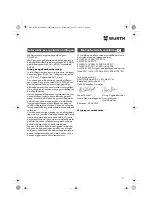 Preview for 51 page of Würth MHKS 28-A Translation Of The Original Operating Instructions