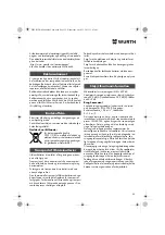 Preview for 55 page of Würth MHKS 28-A Translation Of The Original Operating Instructions