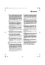 Preview for 58 page of Würth MHKS 28-A Translation Of The Original Operating Instructions