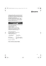 Preview for 66 page of Würth MHKS 28-A Translation Of The Original Operating Instructions