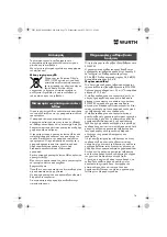 Preview for 76 page of Würth MHKS 28-A Translation Of The Original Operating Instructions