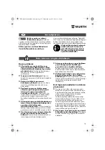 Preview for 78 page of Würth MHKS 28-A Translation Of The Original Operating Instructions