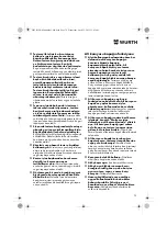 Preview for 79 page of Würth MHKS 28-A Translation Of The Original Operating Instructions