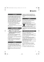 Preview for 81 page of Würth MHKS 28-A Translation Of The Original Operating Instructions