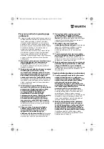 Preview for 84 page of Würth MHKS 28-A Translation Of The Original Operating Instructions