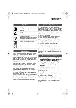 Preview for 86 page of Würth MHKS 28-A Translation Of The Original Operating Instructions