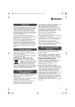 Preview for 87 page of Würth MHKS 28-A Translation Of The Original Operating Instructions