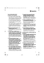 Preview for 90 page of Würth MHKS 28-A Translation Of The Original Operating Instructions