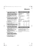 Preview for 91 page of Würth MHKS 28-A Translation Of The Original Operating Instructions