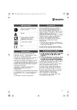 Preview for 92 page of Würth MHKS 28-A Translation Of The Original Operating Instructions