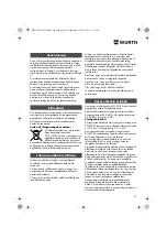 Preview for 93 page of Würth MHKS 28-A Translation Of The Original Operating Instructions