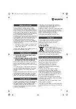 Preview for 103 page of Würth MHKS 28-A Translation Of The Original Operating Instructions