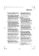 Preview for 106 page of Würth MHKS 28-A Translation Of The Original Operating Instructions