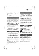 Preview for 108 page of Würth MHKS 28-A Translation Of The Original Operating Instructions