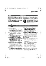 Preview for 110 page of Würth MHKS 28-A Translation Of The Original Operating Instructions