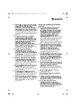 Preview for 111 page of Würth MHKS 28-A Translation Of The Original Operating Instructions