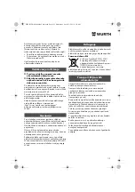 Preview for 113 page of Würth MHKS 28-A Translation Of The Original Operating Instructions