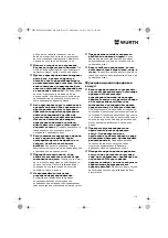 Preview for 116 page of Würth MHKS 28-A Translation Of The Original Operating Instructions