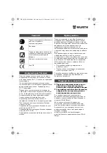 Preview for 118 page of Würth MHKS 28-A Translation Of The Original Operating Instructions