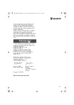 Preview for 120 page of Würth MHKS 28-A Translation Of The Original Operating Instructions