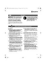 Preview for 121 page of Würth MHKS 28-A Translation Of The Original Operating Instructions