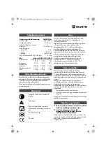 Preview for 123 page of Würth MHKS 28-A Translation Of The Original Operating Instructions