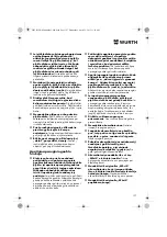 Preview for 127 page of Würth MHKS 28-A Translation Of The Original Operating Instructions