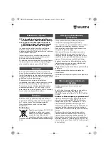 Preview for 129 page of Würth MHKS 28-A Translation Of The Original Operating Instructions