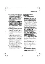 Preview for 132 page of Würth MHKS 28-A Translation Of The Original Operating Instructions