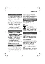 Preview for 134 page of Würth MHKS 28-A Translation Of The Original Operating Instructions