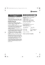 Preview for 135 page of Würth MHKS 28-A Translation Of The Original Operating Instructions