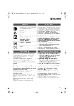 Preview for 139 page of Würth MHKS 28-A Translation Of The Original Operating Instructions