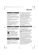 Preview for 140 page of Würth MHKS 28-A Translation Of The Original Operating Instructions