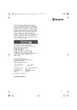 Preview for 141 page of Würth MHKS 28-A Translation Of The Original Operating Instructions