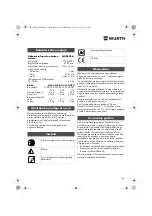 Preview for 144 page of Würth MHKS 28-A Translation Of The Original Operating Instructions