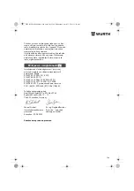 Preview for 146 page of Würth MHKS 28-A Translation Of The Original Operating Instructions