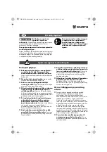 Preview for 147 page of Würth MHKS 28-A Translation Of The Original Operating Instructions