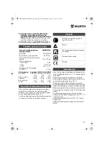 Preview for 149 page of Würth MHKS 28-A Translation Of The Original Operating Instructions