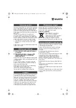 Preview for 150 page of Würth MHKS 28-A Translation Of The Original Operating Instructions