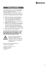 Preview for 9 page of Würth ORSY 0963 99 801 Installation Instructions Manual