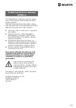 Preview for 93 page of Würth ORSY 0963 99 801 Installation Instructions Manual