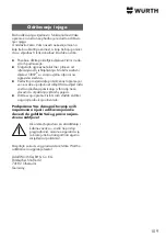 Preview for 109 page of Würth ORSY 0963 99 801 Installation Instructions Manual