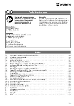 Preview for 79 page of Würth ORSY Flex 350 Operating Instructions Manual