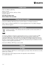 Preview for 116 page of Würth ORSY Flex 350 Operating Instructions Manual