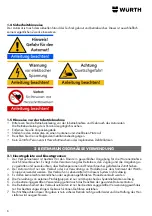 Preview for 6 page of Würth ORSY mat FP Operating Instructions Manual