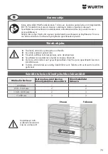 Предварительный просмотр 79 страницы Würth ORSY-Mobil 4 Installation Instructions Manual