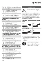 Предварительный просмотр 176 страницы Würth ORSY-Mobil 4 Installation Instructions Manual