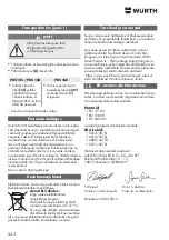 Preview for 242 page of Würth PBS 105 Translation Of The Original Operating Instructions